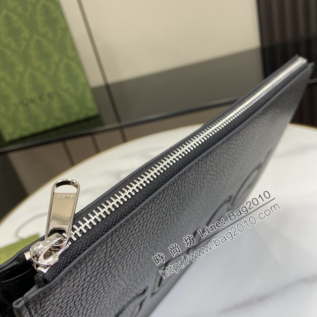 Gucci專櫃古馳2024早春系列最新款手拿包男士手包 jh2457型號：768374